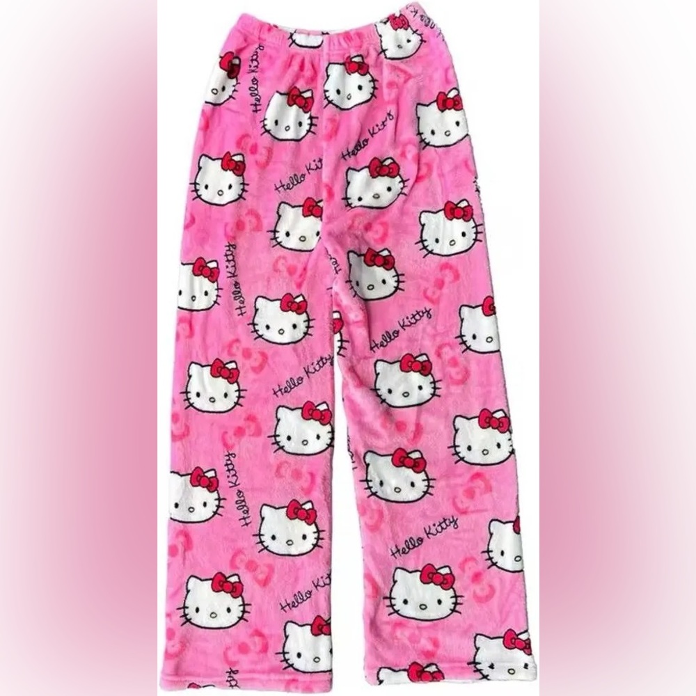 NWT Hello Kitty Pink Pajama Bottoms